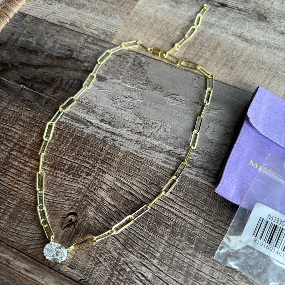 Melinda Maria Hello Gorgeous Samantha Chain Necklace - Gold